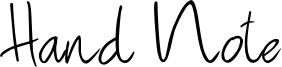 Hand Note Font