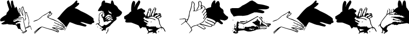 Hand Shadows Icons Font