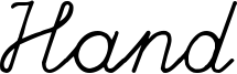 Hand Font