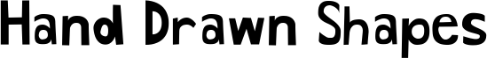 Hand Drawn Shapes Font