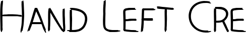 Hand Left Cre Font