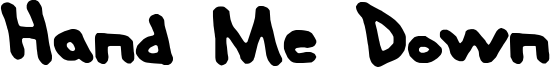 Hand Me Down Font