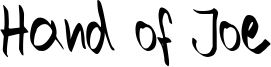 Hand of Joe Font