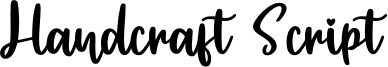 Handcraft Script Font
