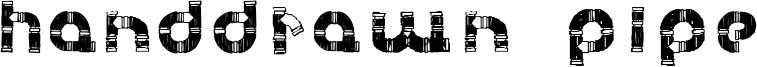 Handdrawn Pipe Font