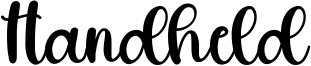 Handheld Font