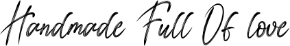 Handmade Full Of love Font