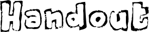 Handout Font