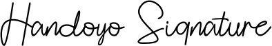 Handoyo Signature Font
