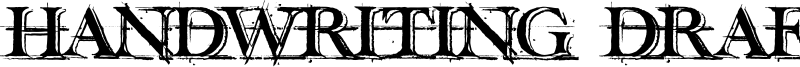 Handwriting Draft Shaded Font