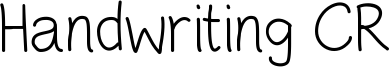 Handwriting CR Font