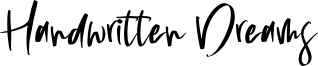 Handwritten Dreams Font