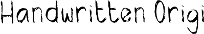 Handwritten Origi Font
