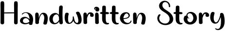 Handwritten Story Font