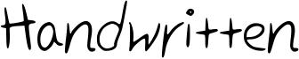 Handwritten Font