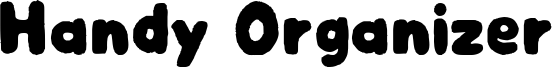 Handy Organizer Font