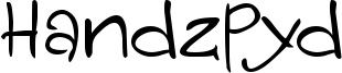 Handzpyd Font