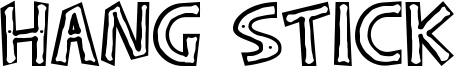 Hang Stick Font