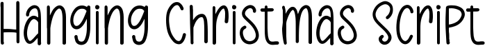 Hanging Christmas Script Font