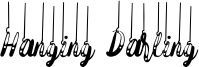 Hanging Darling Font