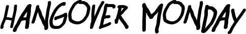 hangover mondayBDIT.ttf