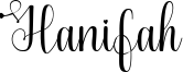 Hanifah Font