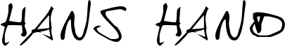 Hans Hand Font