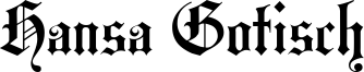Hansa Gotisch Font
