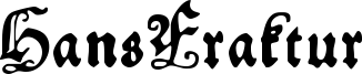 HansFraktur Font