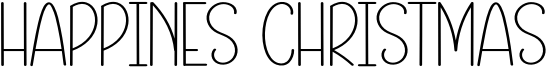 Happines Christmas Font