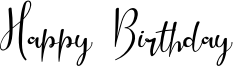 Happy Birthday Font