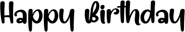 Happy Birthday Font