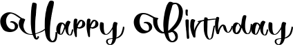 Happy Birthday Font