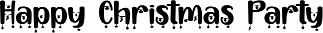 Happy Christmas Party Font