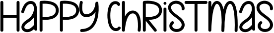 Happy Christmas Font