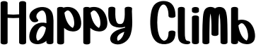 Happy Climb Font