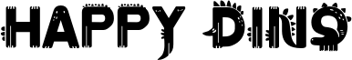 Happy Dino Font