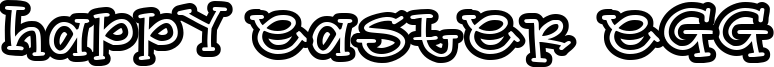 Happy Easter Egg Font