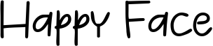 Happy Face Font