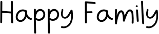 Happy Family Font