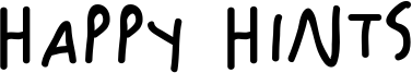 Happy Hints Font
