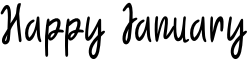 Happy January Font