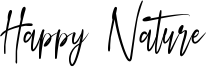 Happy Nature Font