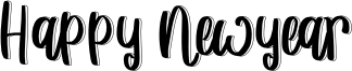 Happy Newyear Font