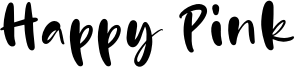 Happy Pink Font