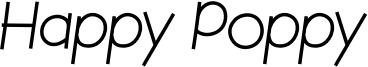 Happy Poppy Font