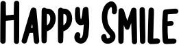 Happy Smile Font