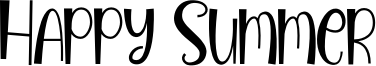 Happy Summer Font