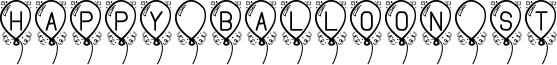 Happy Balloon St Font