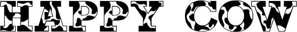 Happy Cow Font